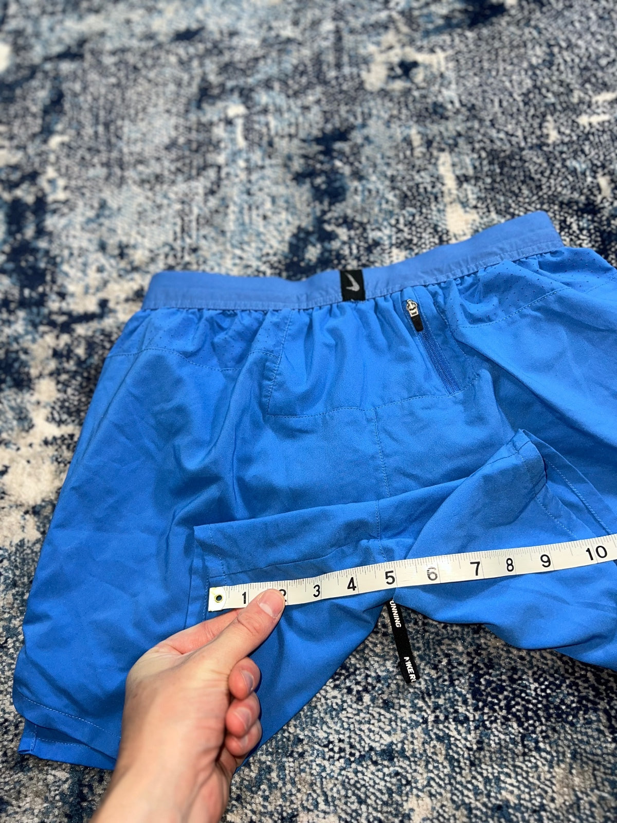 Nike Flex Stride 5” Brief Lined Running Shorts – Blue, Men's Small in Blue, men's Small – detail view