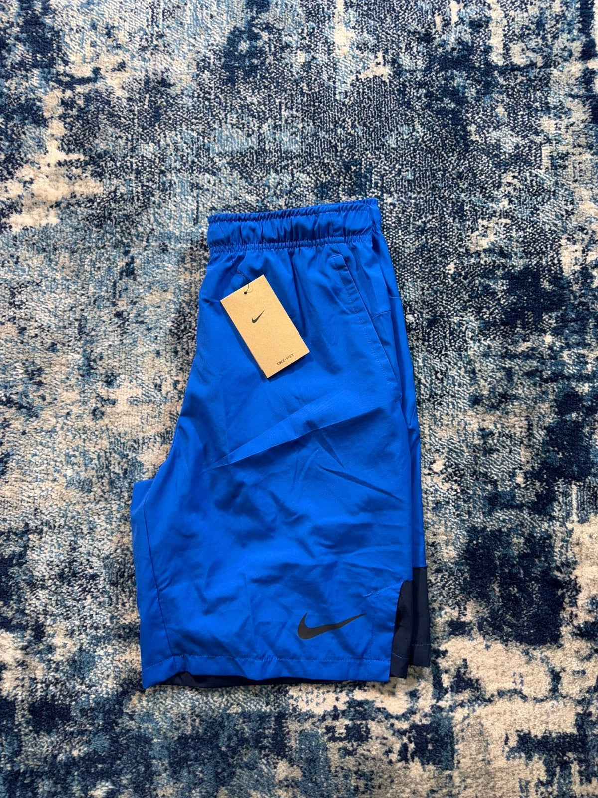 Nike Dri-FIT 9” Shorts – Blue, Men's Small in Blue, men's Small – front view