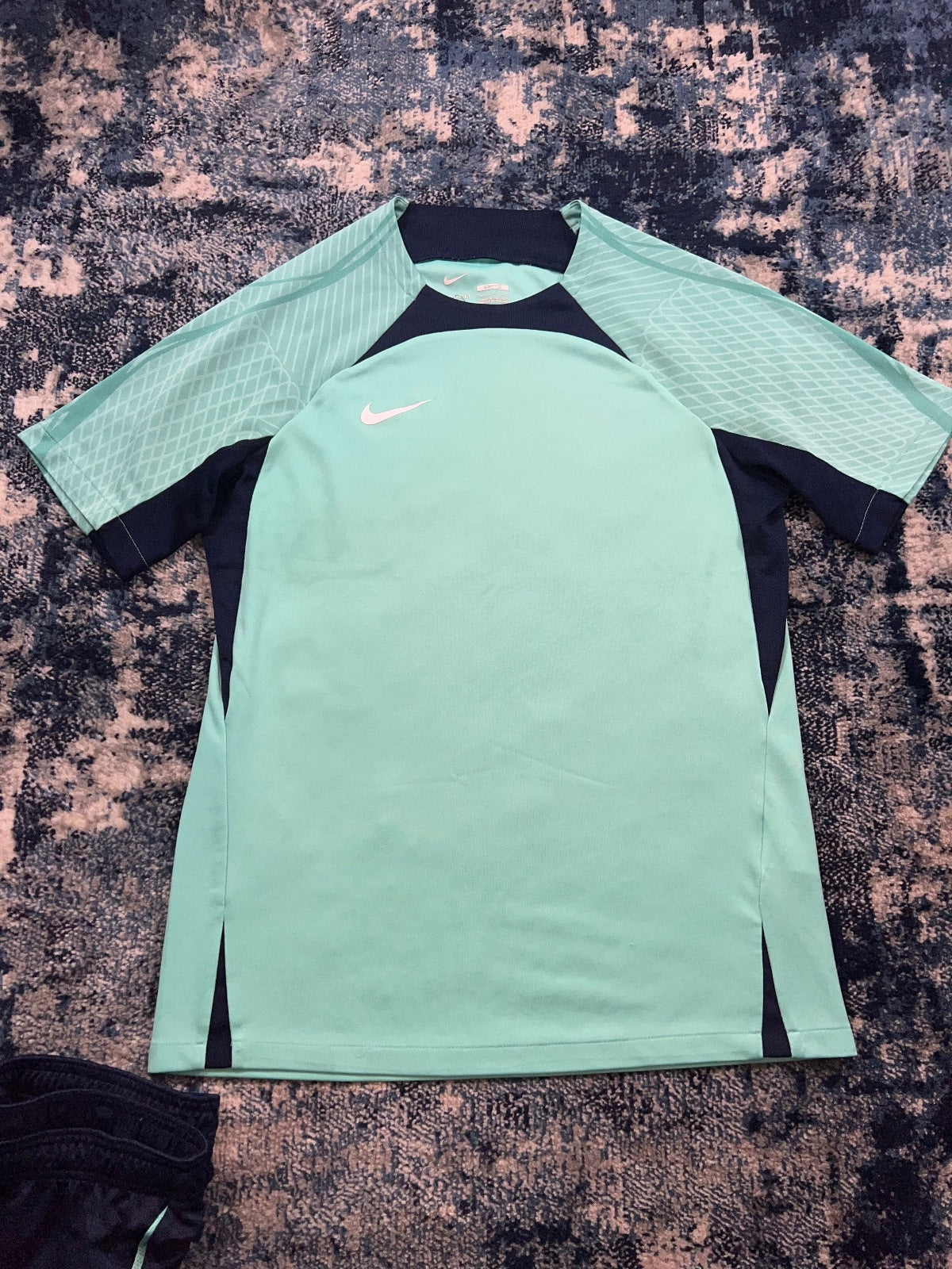 Nike Strike Academy T Shirt and Shorts Set – Mint, Men's Medium in Mint, men's Medium – detail view