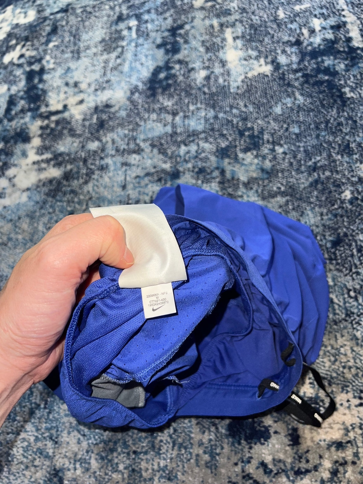 Nike Running Flex Stride Shorts – Navy, Men's Medium in Navy, men's Medium – detail view