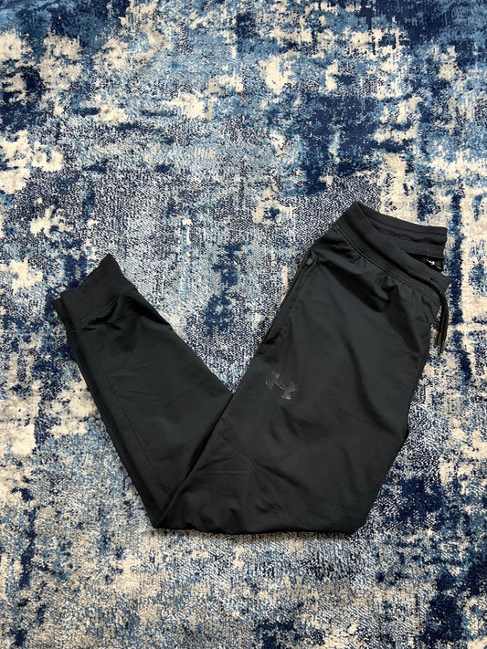 Under Armour HearGear Tracksuit Bottoms – Black, Men's Medium in Black, men's Medium – front view