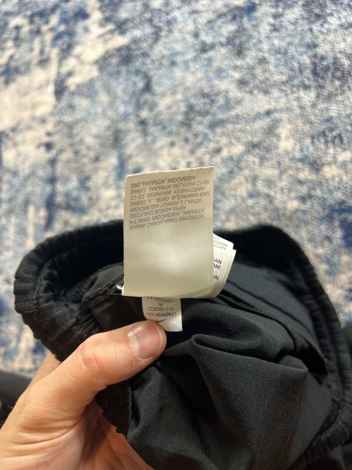 Nike Dri-FIT men's black tracksuit bottoms, size Small – view 6